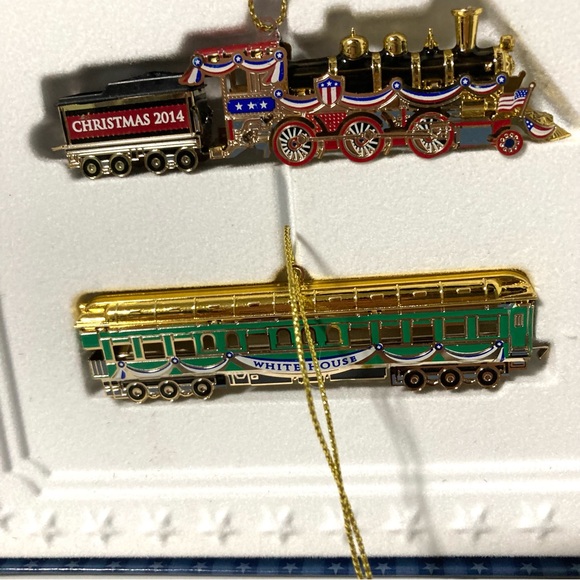 2014 White House Historical Association Box Train Set Christmas Ornaments - Picture 5 of 14